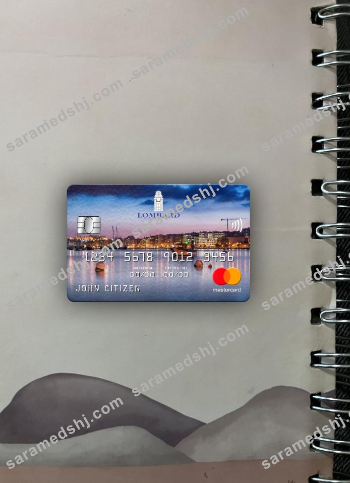 Malta Lombard Bank mastercard photolook front